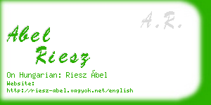 abel riesz business card
